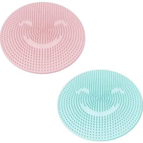 Silicone Bath Shower Back Brush Massager Bath Foot Brush Dead Skin Anti Skid Pad Bath Mats Sole Cleaner Foot Massage Stepping