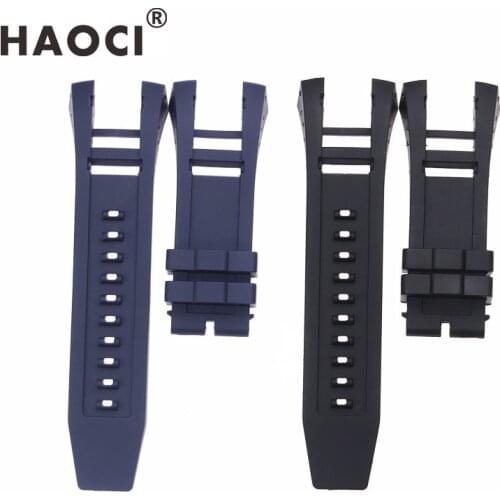 Accessories 34mm silicone watch strap for Invicta watch black blue watchband bracelet belt comfortable and waterproof