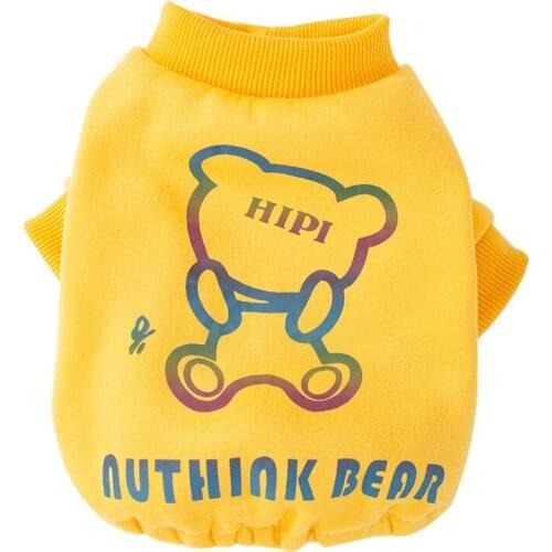 Cute Bear Reflective Swater Dog Clothes For Small Cats Dogs Winter Warm Coat Costume Suit For Chihuahua Teddy Clothing Mascotas
