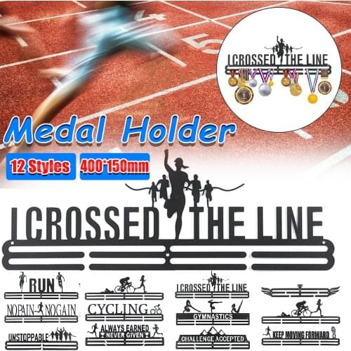 400x158mm Stainless Steel Medal Hanger Medal Holder Display Rack Running Swimming Gym Marathons Sport Medal Gift Decoration