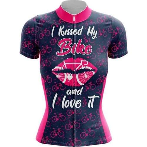 Women Cycling Jersey Short Sleeve Clothing Lady Bicycle Uniform Top Summer Breathable MTB Bike Sweatshirt tricota ciclismo mujer