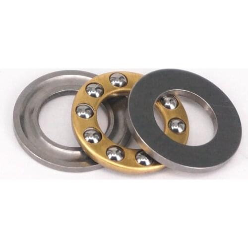 10PCS 10x18x5.5mm Axial Ball Flat Washers Thrust Bearings 3-Parts ABEC-1