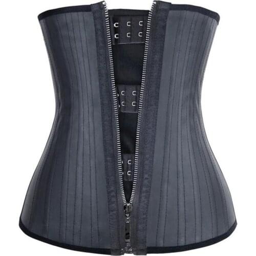 25 Steel Boned Latex Waist Cincher Slimming Girdles Reducing Belts Women Body Shaper Shapewear Modeling Strap Underbust Corset