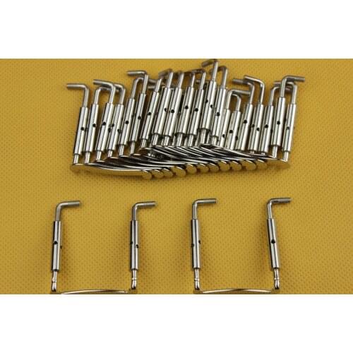 30 pcs New high quality Violin Chin rest Clamp Screw Silver 4/4, Violin Parts