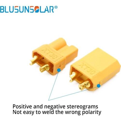 50 pairs/lot excellent performance Plug Set for RC Mini Quadcopter Multicopter Airplane XT30 2mm Golden Connector / Plug Set