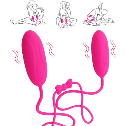 7 speed G-Spot Vibrator Dual-Head Vibrating Egg Double Vibrator Anal Butt Plug Adult Sex Toy For Couple Men Women Masturbation