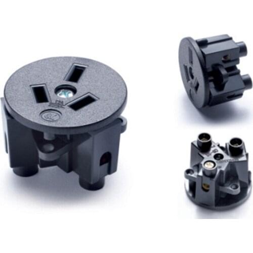 Black CE Rohs round industry multifunctional outlet 250V 10A Australian standard universal electrical AC power socket