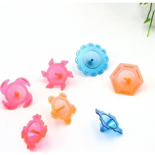 20PCS/Pack Cute Child Transparency Plastic Gyro Toys Baby Shower Kids Birthday Party Favors Activities Small Gift Decor Supplies