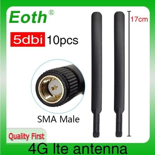 4G 10p antenna 5dbi SMA Male Connector PBX Plug antenne for huawei b593 4G LTE router external repeater wireless modem antennas