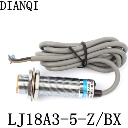 DIANQI Inductive Proximity Sensor,LJ18A3-5-Z/BX ,NPN,3-wire NO,dia 18mm,Proximity Switch sensor switch