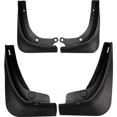 4-PC Set Splash Guards Mud Flaps Mudflaps for Tesla Model 3 Tesla Model 3 2016-2019, Black