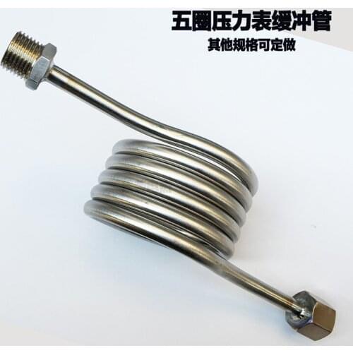 Special shaped condenser tube for stainless steel buffer pipe, 5 ring elbow and multi ring pressure gauge, bending pressure tran