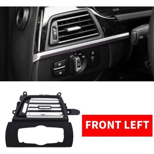 LHD Left Hand DriveCar Front Row Left Side AC Air Conditioner Vent Grille Outlet Panel Chrome Plate For BMW 6-series F06 F12 630