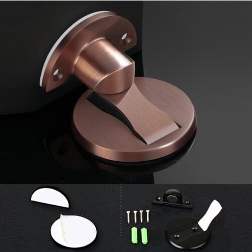 Magnet Door Stops Magnetic Door Stopper Non-punch Six Colors Available Door Holder Hidden Doorstop Furniture Door Hardware