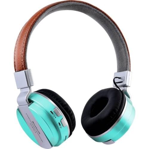 Fashion BT819 Bluetooth Headset Wireless Earphones Leather Hood Stereo Dynamic Headphones Support TF Card with Mic for Phone PC