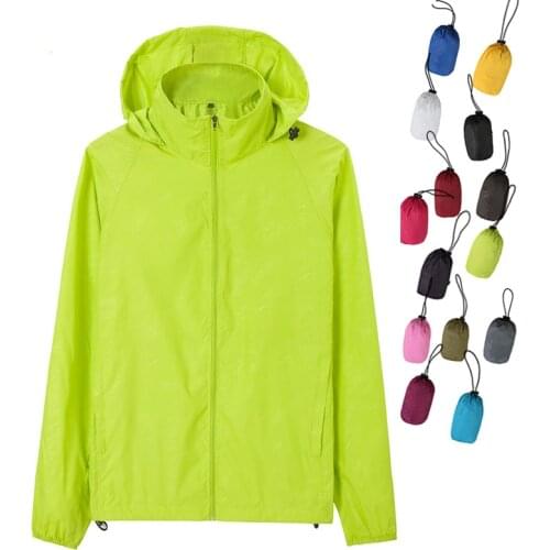 Men Women Outdoor Quick-dry Sun Protection Skin Jacket Jersey Coat Top Windbreaker Spring Autumn Summer Hiking Camping Cycling