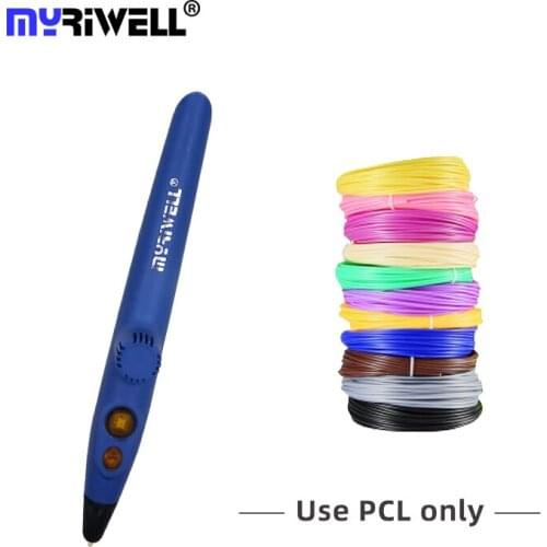 Myriwell 3D Drawing Printing Pen USB 3D Printing Pen 1.75mm PCL Filament easy for Children Kids Christmas Birthday Gift