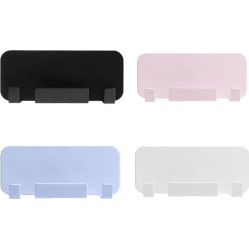 Wall Mounted Organizer Storage Paste-free Punch-free Wall Hanging Rack Mobile Phone Charging Stand For Home Bedroom Kitchen Rack