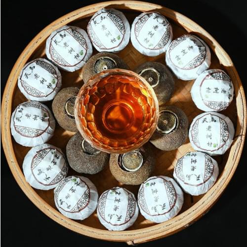 20pc Natural Plant Tea Bag Tangerine Peel Pu'er Tea Bag DIY Chinese Qinggan Pu'er Tea