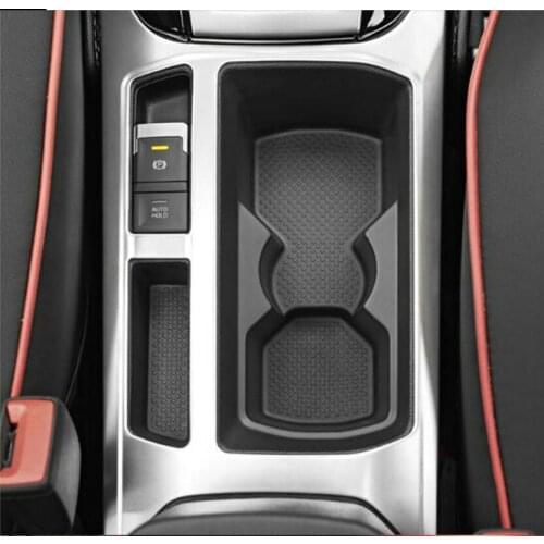 Car interior trim refitted with stainless steel decorative water cup frame For Volkswagen T-ROC T ROC 2018 Accessories