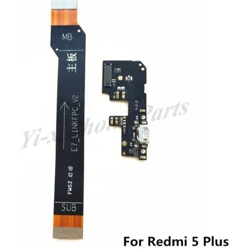USB Charging Charger Board & Motherboard MainBoard Main Board Connections Flex Cable For Xiaomi Redmi 5 Plus hongmi 5 plus