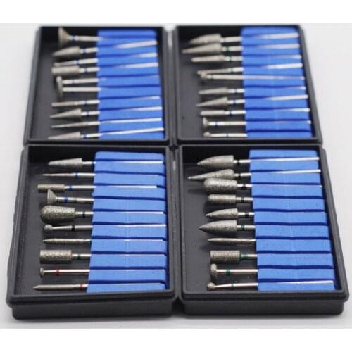 Dental Equipment Diamond Burs 2.35mm Shank Polisher HP Shank Rotary Tool Dentist Lab