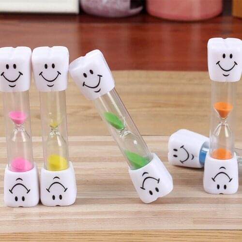 Toothbrush Timer Children 3 Minutes Sand Smiley Face Teeth Brushing Timer Colorful Sandglass Sand Clock Timers desktop clock