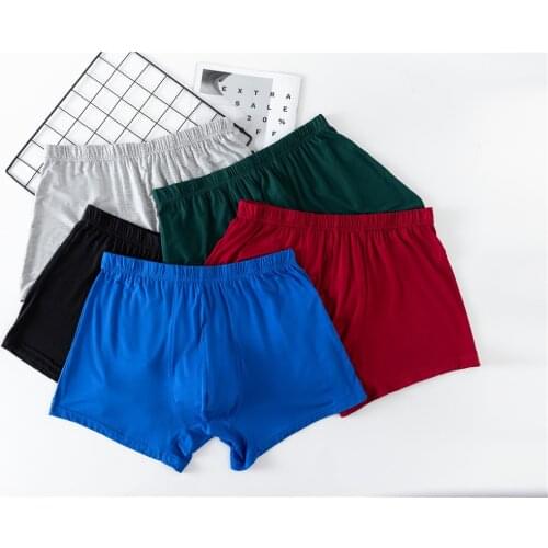 Mens modal underwear Large size boxer briefs mid-waist comfortable breathable cool pants