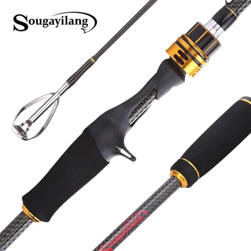 Sougayilang 1.8m-2.4m Fishing Rod 4 Section Casting Travel Carbon Rod Lure Rod Portable Saltwater Freshwater Fishing Pole Pesca