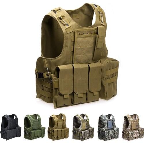 Carrier Outdoor Clothing Hunting Vest Security Tactical Vest Outlife USMC Airsoft CS Military Molle Combat Assault Plate