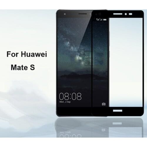 Ultra-Thin White Gold black color full screen protector Tempered Glass film For Huawei Mate S MateS Screen protective glass film