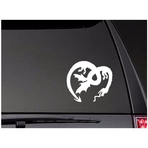 Upside Down Dragon Stickers Window Decal Vinyl Car Decals Modern Bumper ZP0479