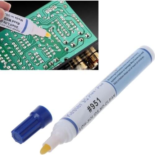 1pcs Non-corrosive Non-conductive Clean 951 10ml Soldering Rosin Flux Pen Low-Solid Non-clean DIY Kester Solder Power -DR56O