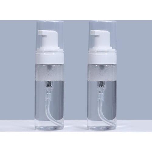 50ML Clear Foam Bottle Shampoo Lotion Soap Pump Dispenser High Quality Refillable Storage Container 10PCS/lot