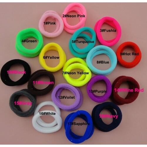 100PCS 3.0cm Knitted elastic Hair bands for Rope Ponytail holders,Holder Elastic Hair ties for kids hair scrunchie