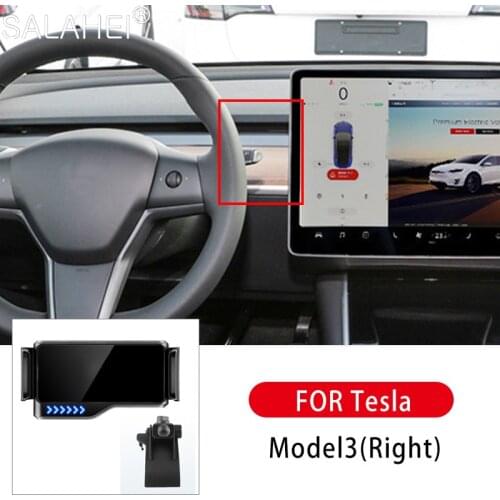 360 Degrees New Car Phone Holder Air Vent Stand phone Auto Support for Auto Grip Mobile Phone Fixed Bracket For Tesla Model 3