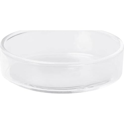 5 PCS Clear Glass Shrimp Food Round Dishes Small Fish Feeding Bowl high transparent Ornamental Supplies fish feeder 2020 New