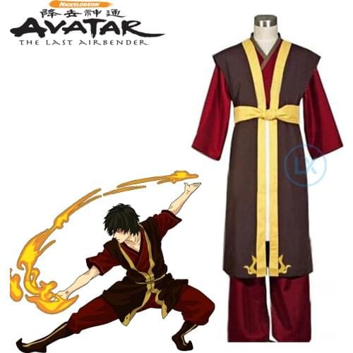 Anime Avatar The Last Airbender Prince Zuko Cosplay Costume Halloween Custom Made Uniform Clother
