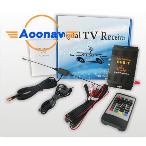 AOONAV Car HD DVB-T2 For Russia, Thailand, Columbia, Indonesia, Singapore Car digital TV Receiver USB slot . Single antenna