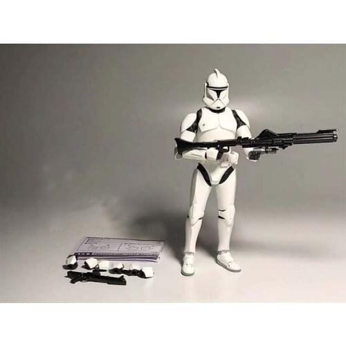 Bandai Star wars Original SHF Clone soldier anime action & toy figures model toys for children No box
