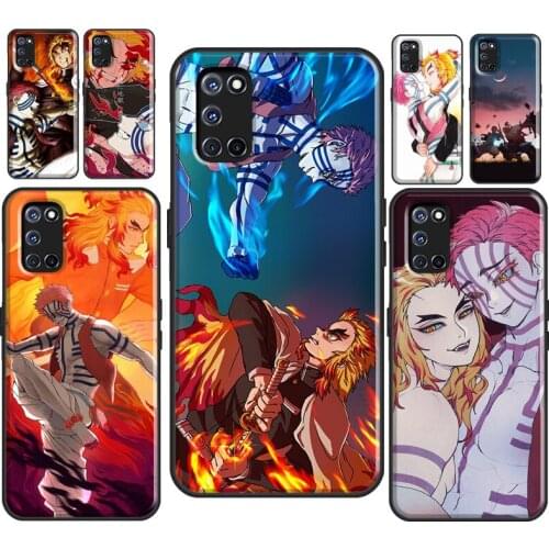 Akaza Kyojuro Rengoku For OPPO A53 2020 A31 A5 A9 A1K A3S A5S A15 A52 A72 A83 F5 F7 Find X2 X3 Pro Phone Cover
