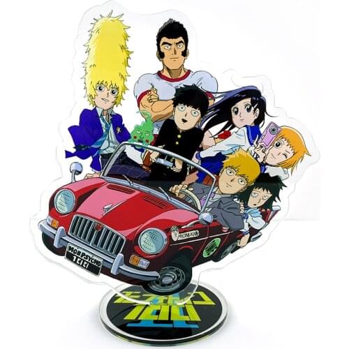 Mob Psycho 100 Mobu Saiko Hyaku family acrylic stand figure model plate holder cake topper anime