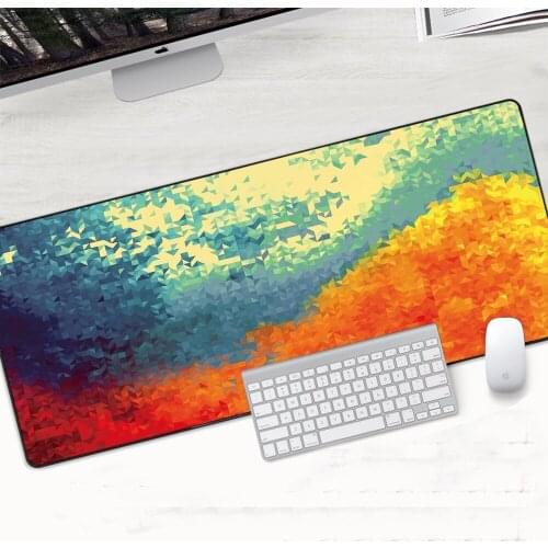 Colorful Lines Mousepad Prismatic Laptop XXL Computer Mouse Mat Gaming Mouse Pad HD Large XL Big Gamer Desk Keyboard Play Mats
