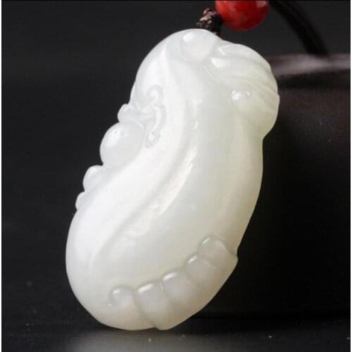 Hetian Yu Fuguan pendant Fucai pendant men and women pendant comes with identification certificate