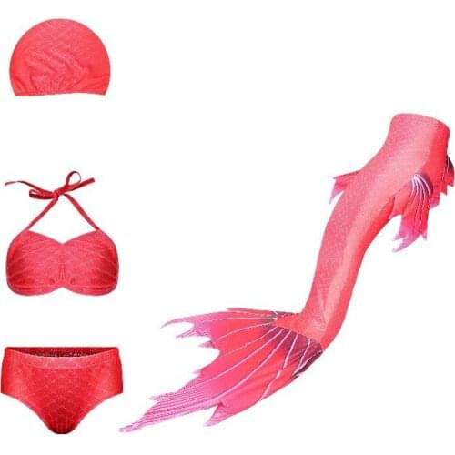 Halloween new Kids Girls Mermaid Tails with Fin Swimsuit Bikini Bathing Suit Dress for Girls With Flipper Monofin For Swim