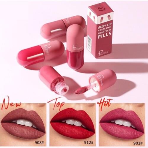 Matte Liquid Lipstick Waterproof Professional Makeup Full Portable Lip Glaze for Make Up Tint Lip Gloss Mini Cosmetic
