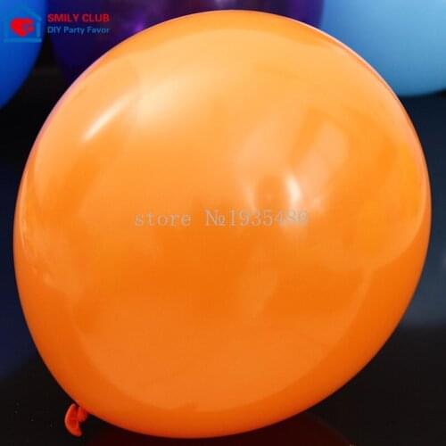 50 pieces / lot 100% Latex 3.2 g Round Orange Balloons Well Party Anniversary of Graduation of Inflatable Balloon