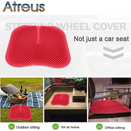 Atreus Silicone massage cushion Car Seat Cover For Skoda Octavia A5 A7 2 Rapid Fabia Yeti Superb Ford Focus Seat Ibiza Leon 2 3