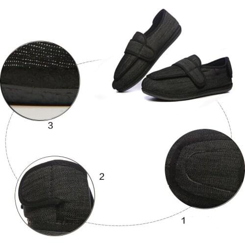Diabetes shoes Freely adjustable thin soles lightweight soft widened shoes feet swollen fat deformation injured feet shoes