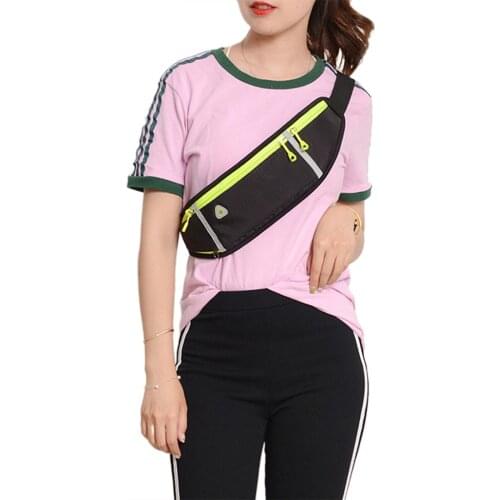 Running Belt with Water Bottle Fitness Water-Resistant Waist Pack with Adjustable Straps Reflective Stripes for Men and Women